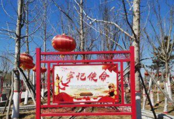 上海创意不锈钢使命标牌雕塑