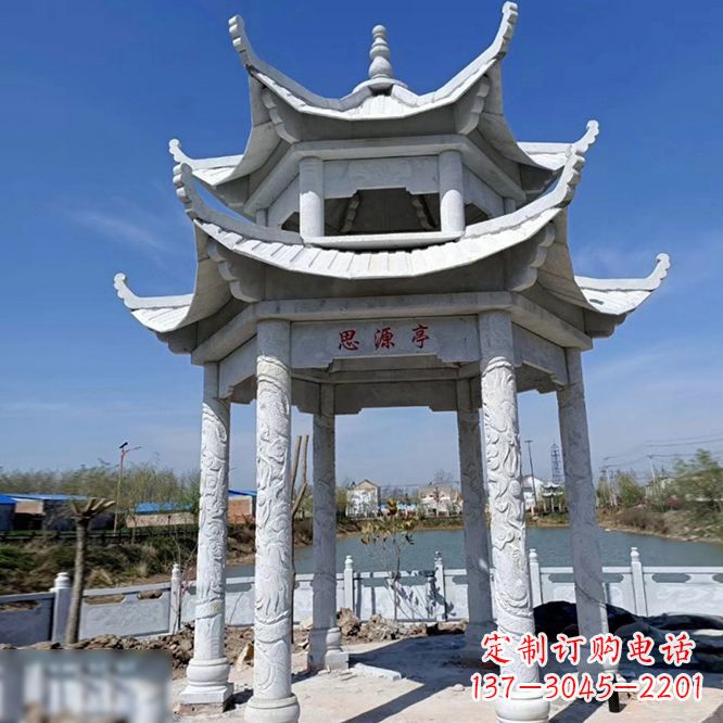 上海公园大理石凉亭