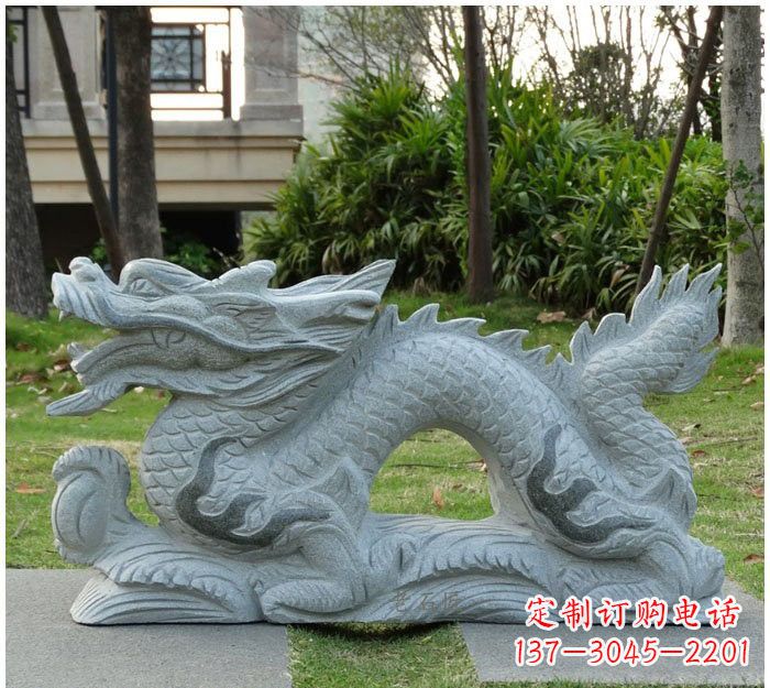 上海精美雕刻的大理石龙雕塑