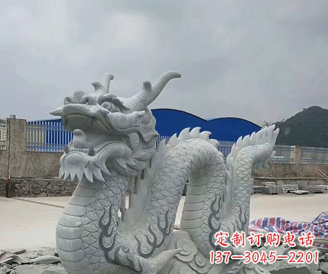 上海大理石生肖龙景观石雕