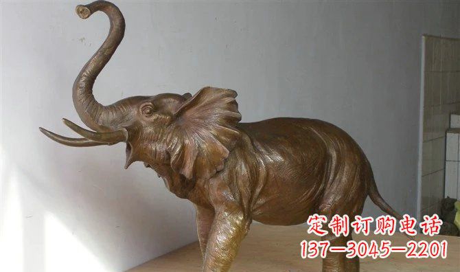 上海优雅大象招财铜雕