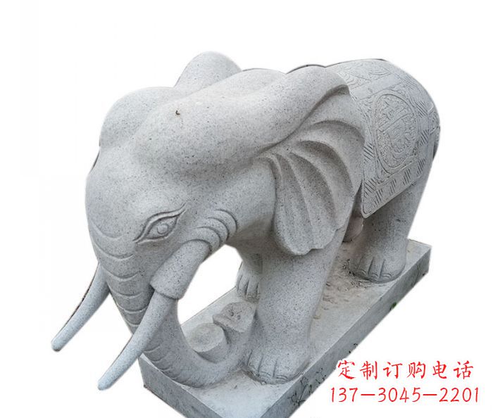 上海精美绝伦的大象大理石雕塑