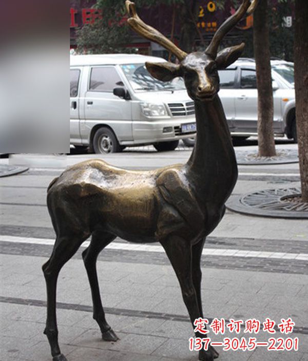 上海高品质鹿铜雕塑,给室内外环境带来新气象