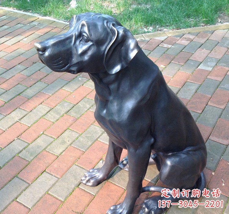 上海公园动物铜雕狗
