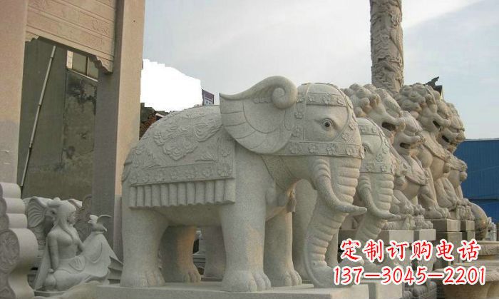 上海产品名称优雅雕塑大象招财雕塑