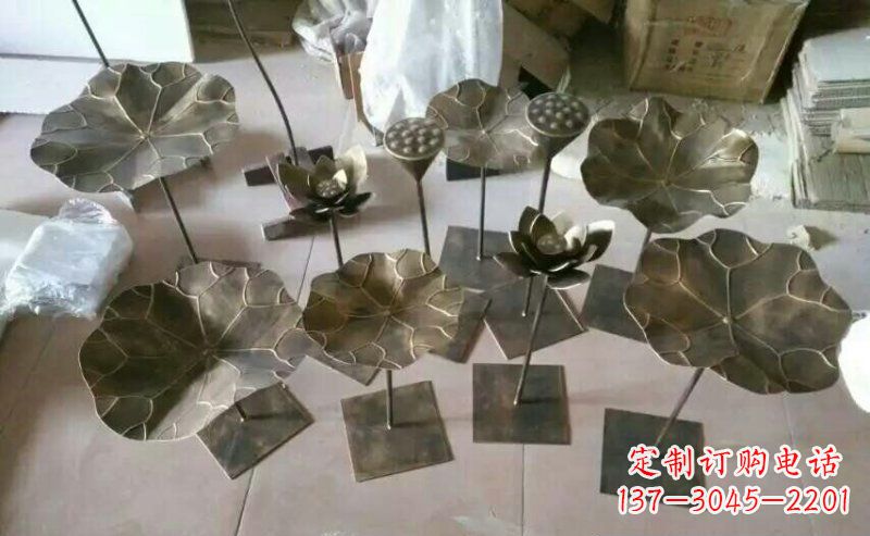 上海精美荷叶锻铜雕塑