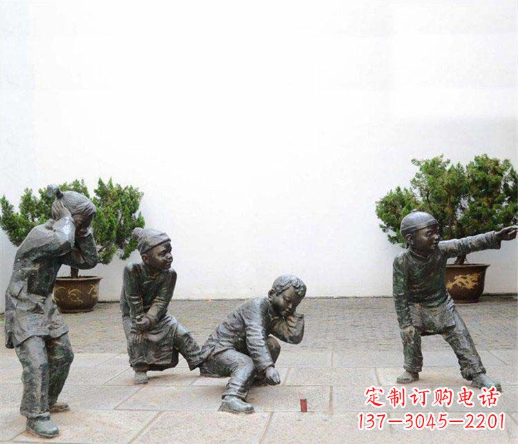 上海愉悦童年,珍藏宝贝铜雕小孩