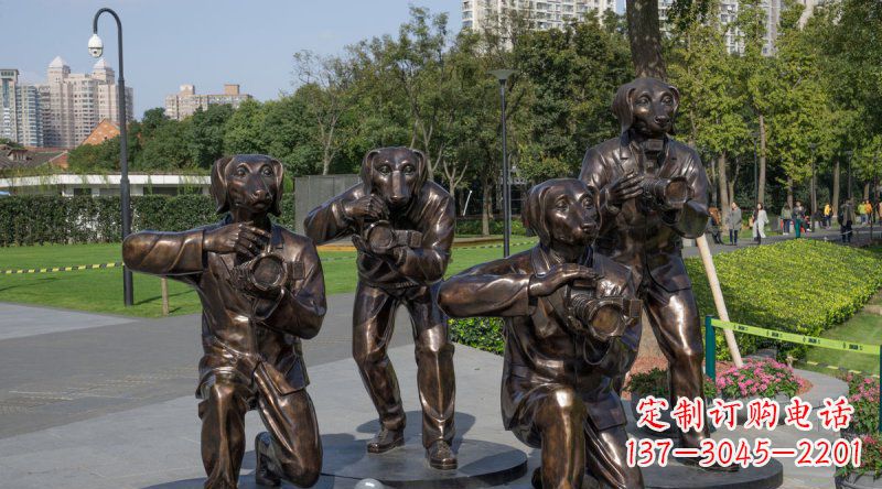 上海公园装饰雕塑——可爱活泼的狗雕塑