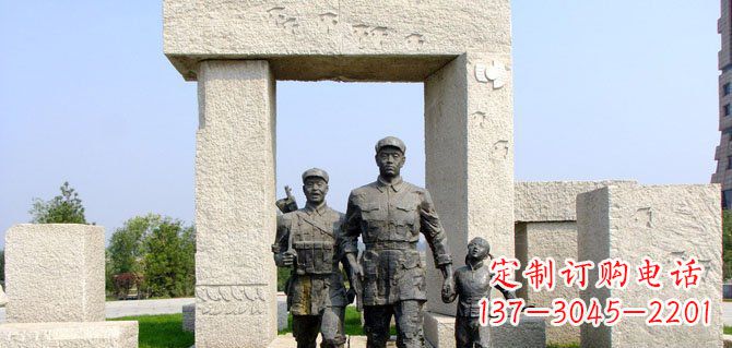上海纪念红军的铜雕制品