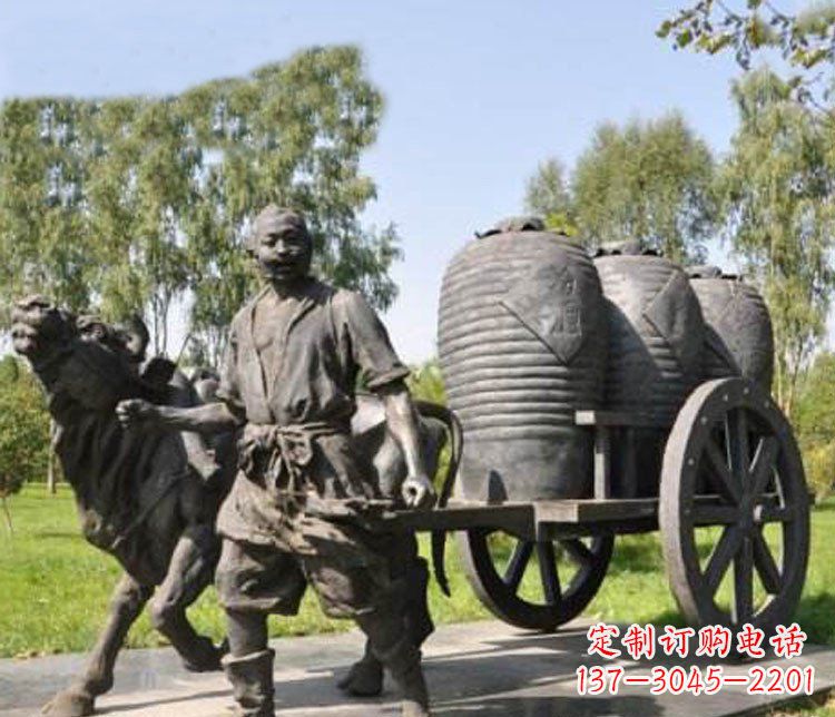 上海唯美牛车铜雕
