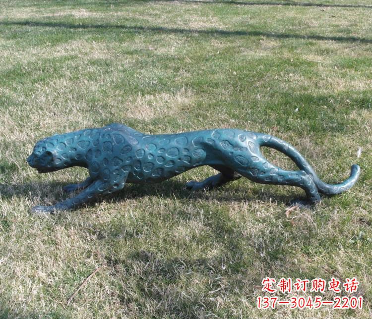 上海优质铜质金钱豹雕塑