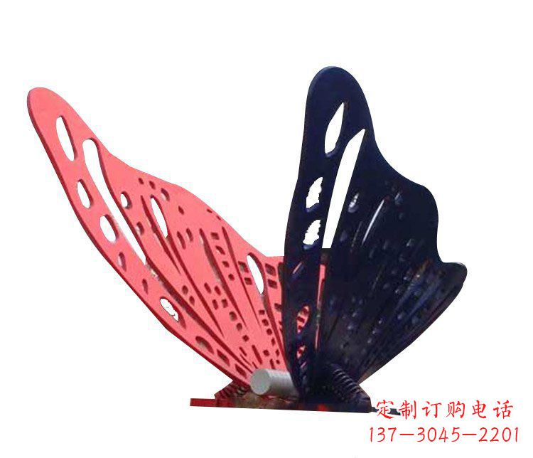 上海精致纯粹,不锈钢蝴蝶雕塑