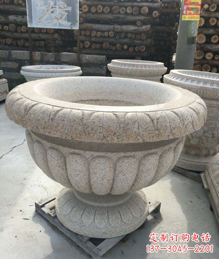 上海高质量大理石花盆石雕