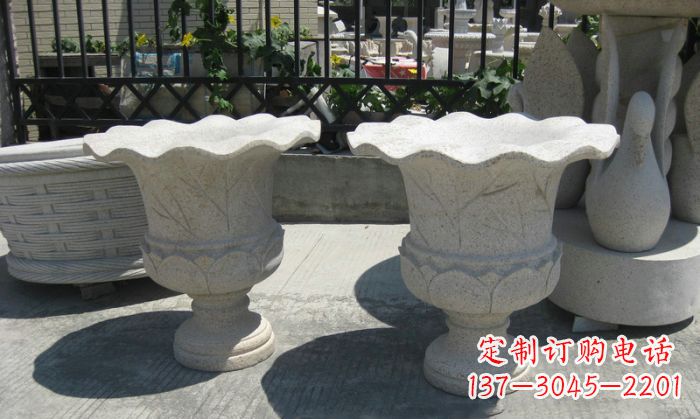 上海大理石花盆雕塑