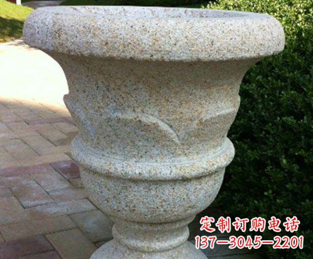 上海大理石花盆石雕,为您的景观添色彩