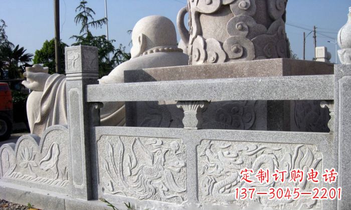 上海公园景观大理石栏板石雕