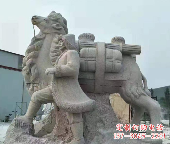上海精致精美的大理石骆驼石雕