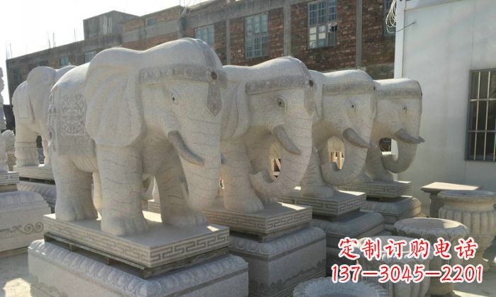 上海缅甸大理石缅甸大象雕塑