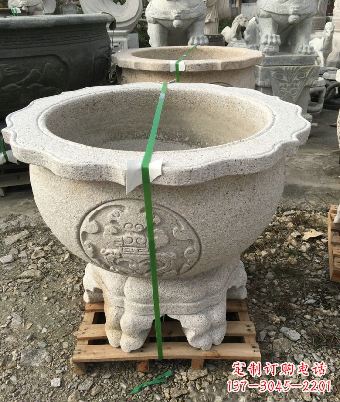 上海高品质大理石水缸雕塑