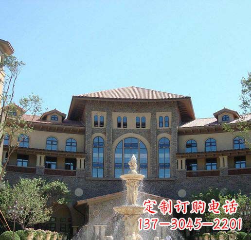 上海定制欧式古典喷泉大理石雕塑
