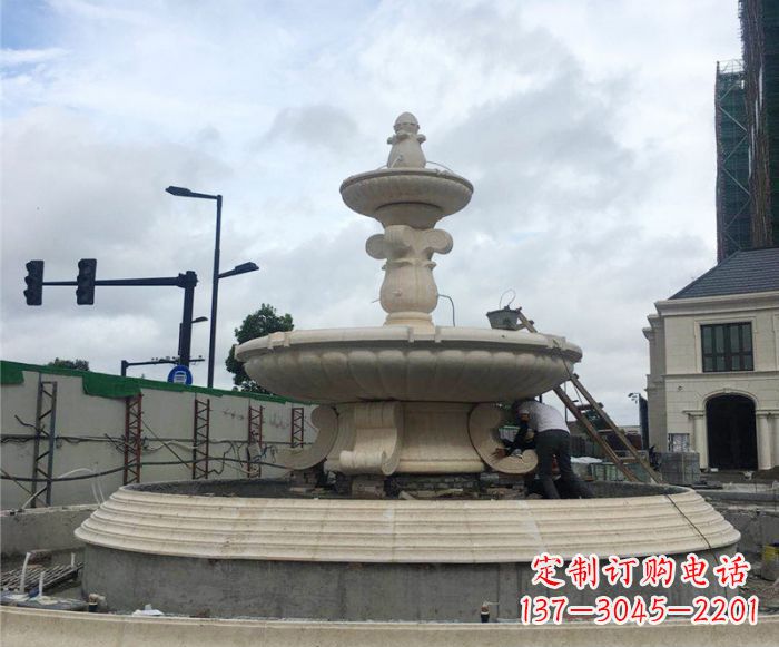 上海品质卓越的定制大型喷泉石雕