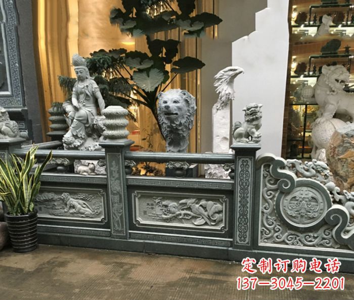 上海精美仿古石栏板雕塑