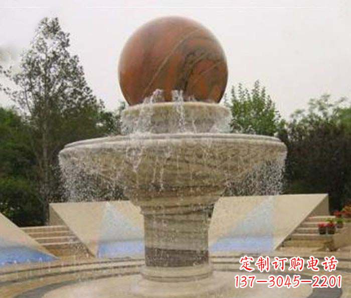 上海精致禅意风水球雕塑