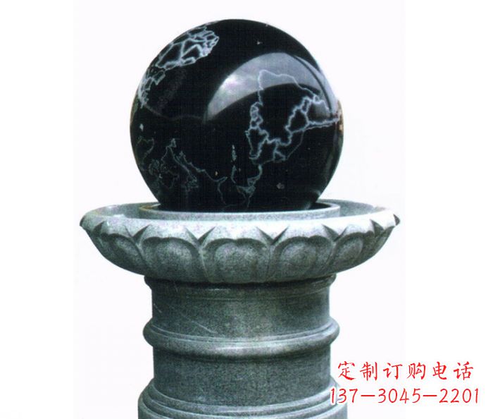 上海风水球喷泉石雕——营造悠然自在的公园氛围