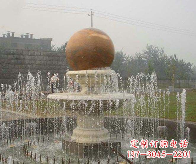 上海艺术品级风水球喷泉石雕