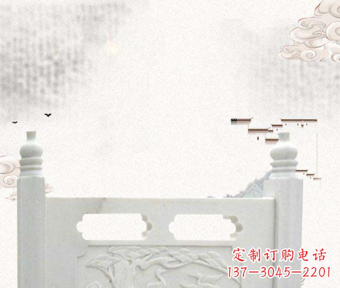上海中领雕塑汉白玉石栏板雕塑