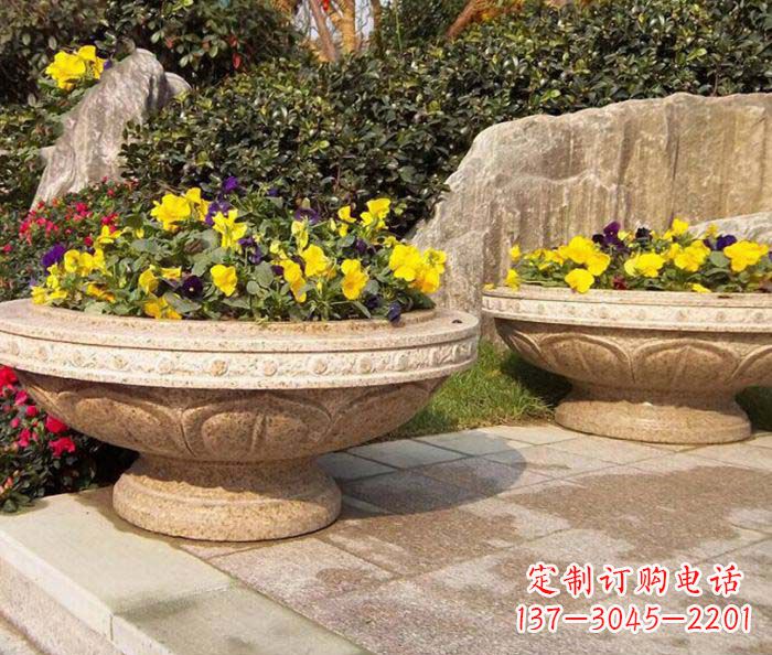 上海砂岩花盆雕塑
