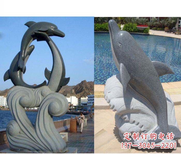 上海艺术精细 海豚雕塑