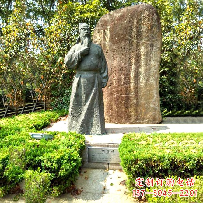 上海颜真卿主题铜雕像