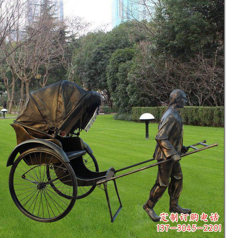 上海艺术纪念·传统文化·黄包车雕塑