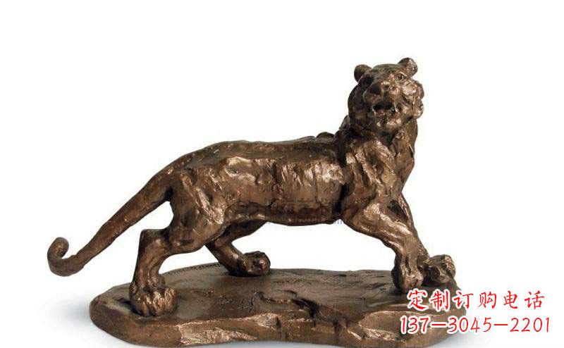 上海老虎铜雕中领雕塑为您打造精致细腻的雕塑作品