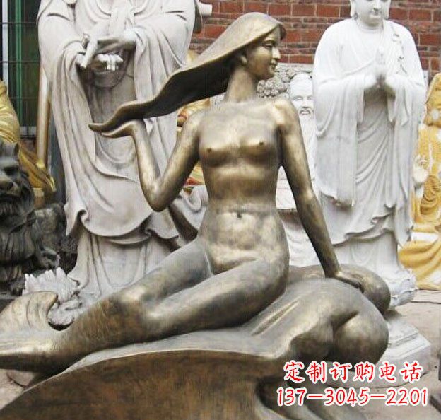 上海精美铜质美人鱼雕塑
