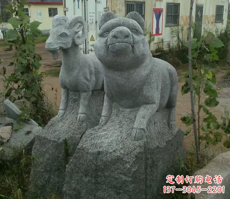 上海优质动物猪石雕