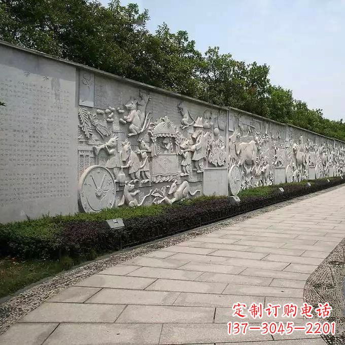 上海领雕塑 | 十二生肖文化浮雕