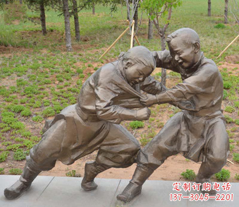 上海精致雕塑小男孩铜雕