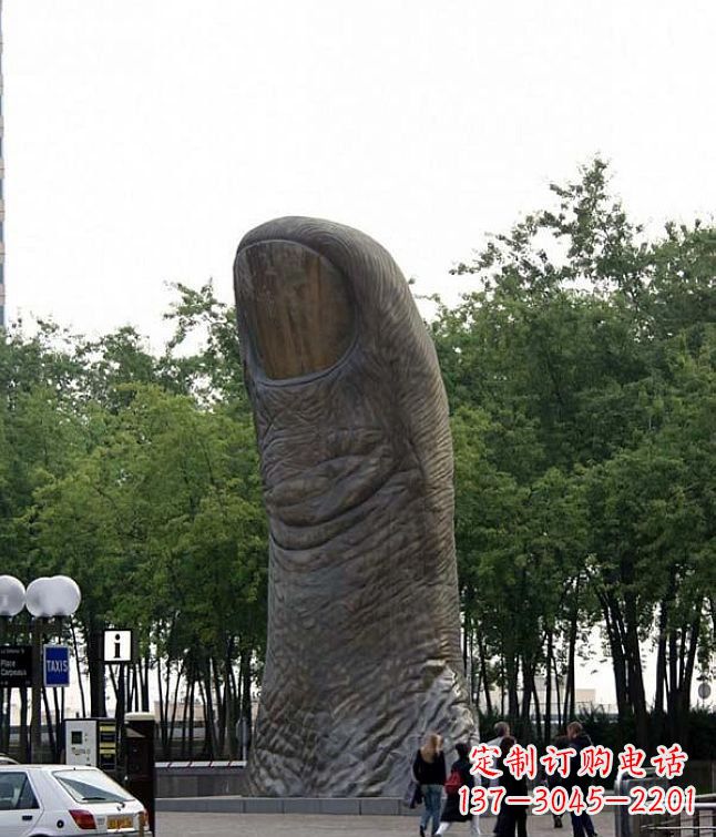 上海中领雕塑大拇指铜雕竖立景观