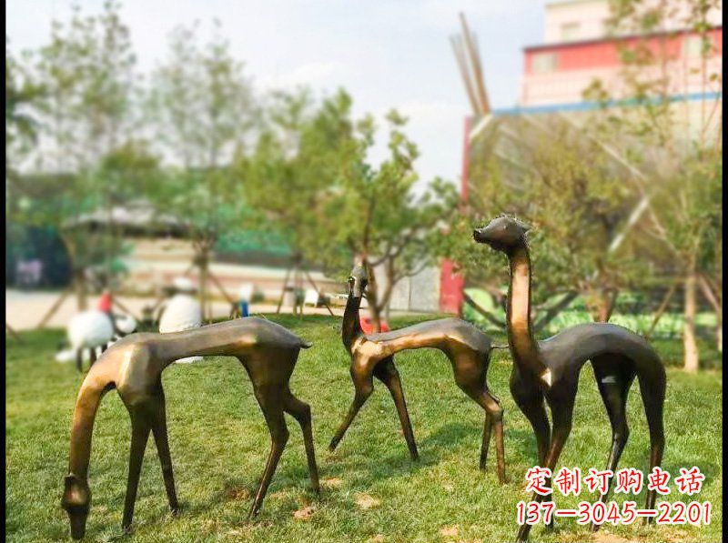 上海艺术欣赏——梅花鹿雕塑