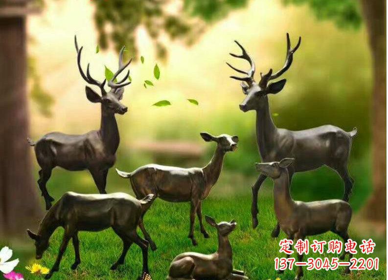 上海公园动物铜雕塑