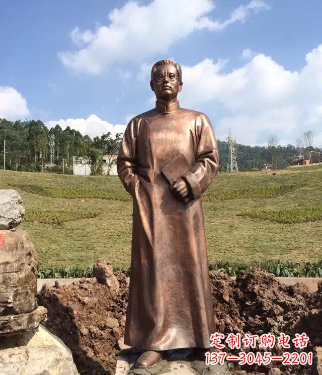 上海陶行知雕塑珍贵的纪念收藏品