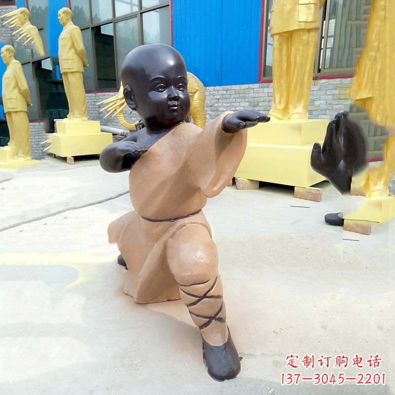 上海传承传统文化的绝佳礼品——“功夫小和尚”雕塑