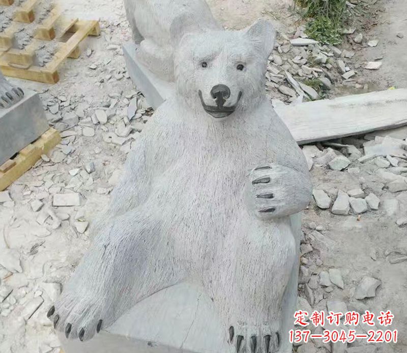 上海精美狗熊石雕