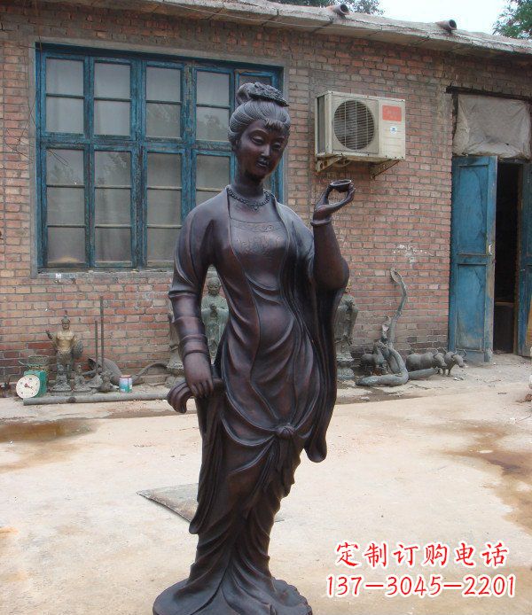 上海中领雕塑精美美女铜雕