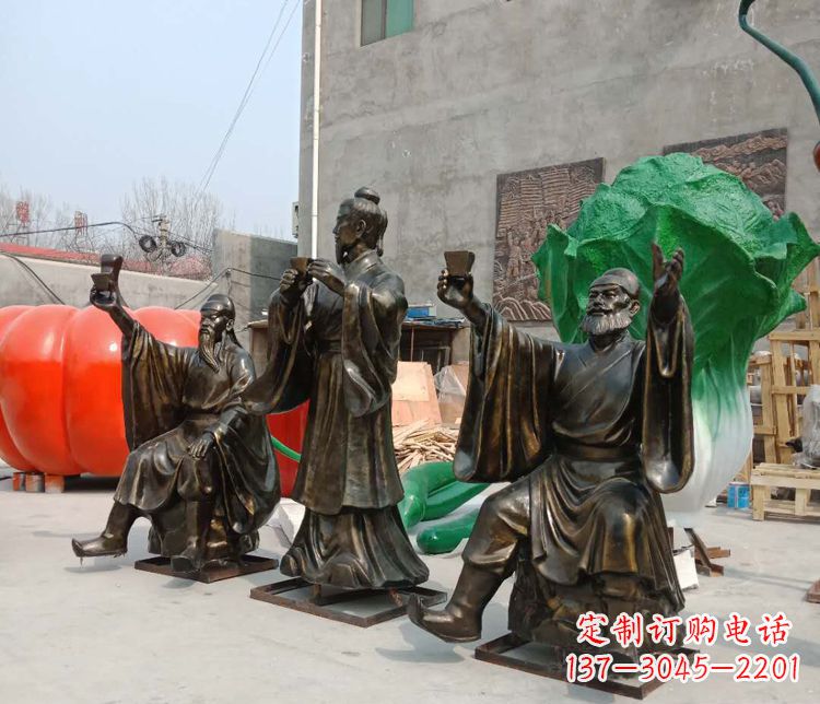 上海浓缩古代江湖英雄——名人雕塑