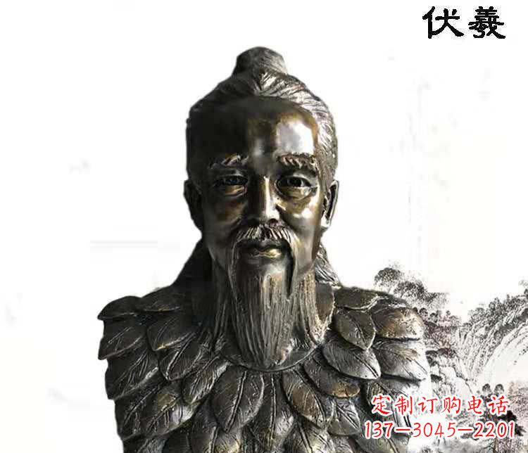 上海经典古神伏羲雕像,文化艺术绽放光芒