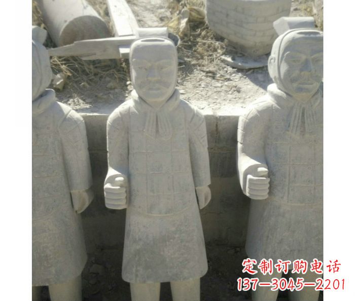 上海欣赏秦帝国历史，精美的兵马俑雕塑