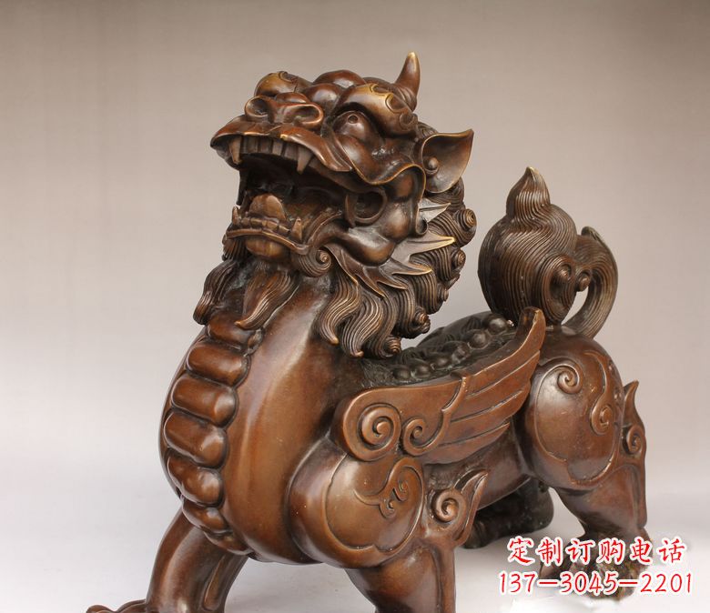 上海古代神兽貔貅铜雕